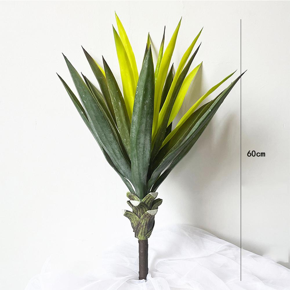 

1 шт. 24 дюйма Искусственное растение агавы Искусственное растение Большое растение текилы Реалистичные растения для дома Сада Офиса Внутреннего Наружного декора