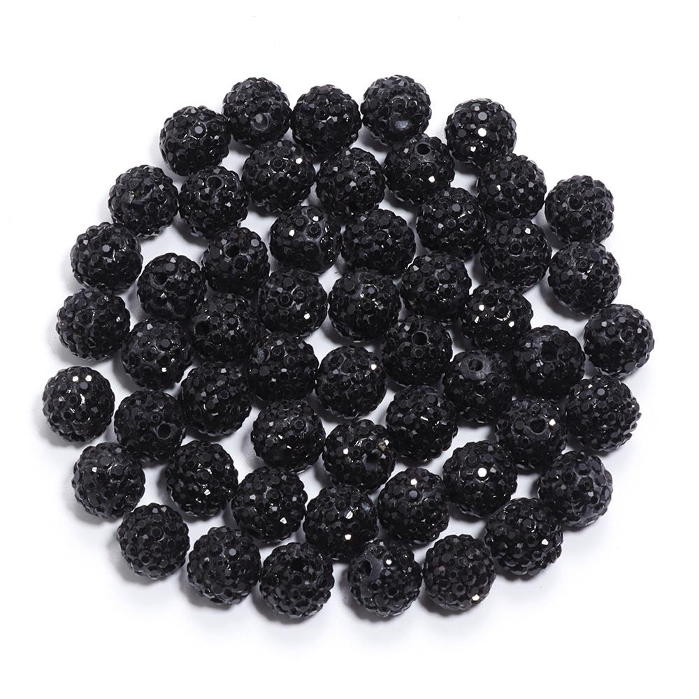 10pcs/bag Colorful Soft Pottery Clay Shamballa Beads Loose Beads For Jewelry Making DIY Necklace Bracelets Pendants Accessories