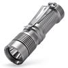 KeyUnity KF01, a Powerful, Compact, 90mm Long LED Flashlight with Clip, Stainless Steel Construction, Compatible with 16340 Batteries, Lightweight, IP