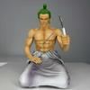 Neues Knieendes Bademantel Roronoa Zoro One Blade Flow Box-Set Anime-Statue Handgefertigtes Modell Schreibtisch-Sammlung Ornament Geschenk