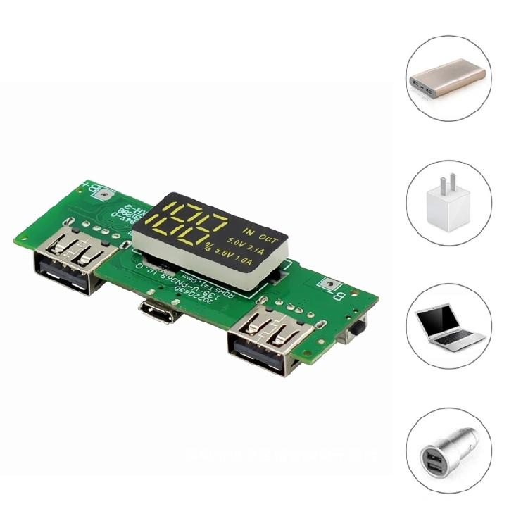 18650 Lithium Battery Charger Board Mobile Power Module with Build In Overcharge and Overdischarge Protections