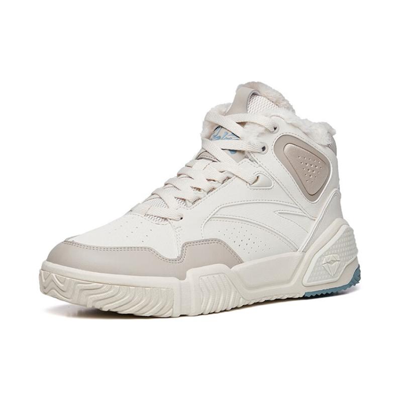 Anta Flame Durable Warm High-Top Skateboard Shoes Men's Gray Sneakers 112248990R-1