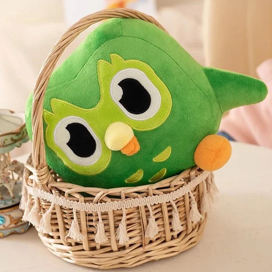 20Cm Lovely Green Duo Plushie Of Duo The Owl Cartoon Anime Plush Toy Soft Stuffed Animal Plushie Dolls Children Birthday Gifts