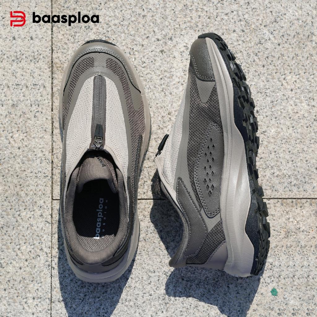 BAASPLOA Men's Outdoor Hiking Boots Hiking Shoes Men's Rotating Buckle Lightweight Non-slip Men's Outdoor Brand Men's Shoes Winter Upgrade Thickened