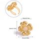 Women's Minimalist Open Flower Ring: Unique, Trendy Jewelry for Daily Wear