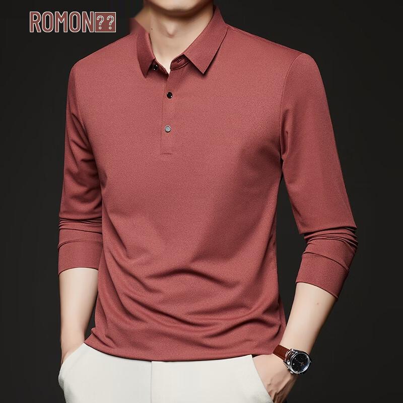 ROMON Men s Long Sleeve Polo Shirt 58