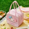 Sanrio Hello Kitty My Melody Cinnamoroll Cute Kawaii Lunch Box Handbag Lunch Bag Aluminum Foil Thickened Insulated Bag Meal Bag