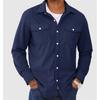 Men S Corduroy Workwear Long Sleeve Shirt Casual Outerwear