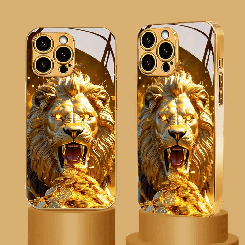 Electroplated glass phone case, suitable for iphone 17, 16, 15, 14, 13, 12, 11pm Pro Plus and other phone models.