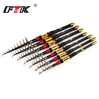 FTK Undiță telescopică 1.8M-3.3M Undiță de pescuit spinning din carbon Superhard Hand
