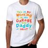 This Is My Working In The Garage with Daddy Shirt TShirt Black Cotton Tshirt Plain for Man Package Cotton T Shirt Man TShirt