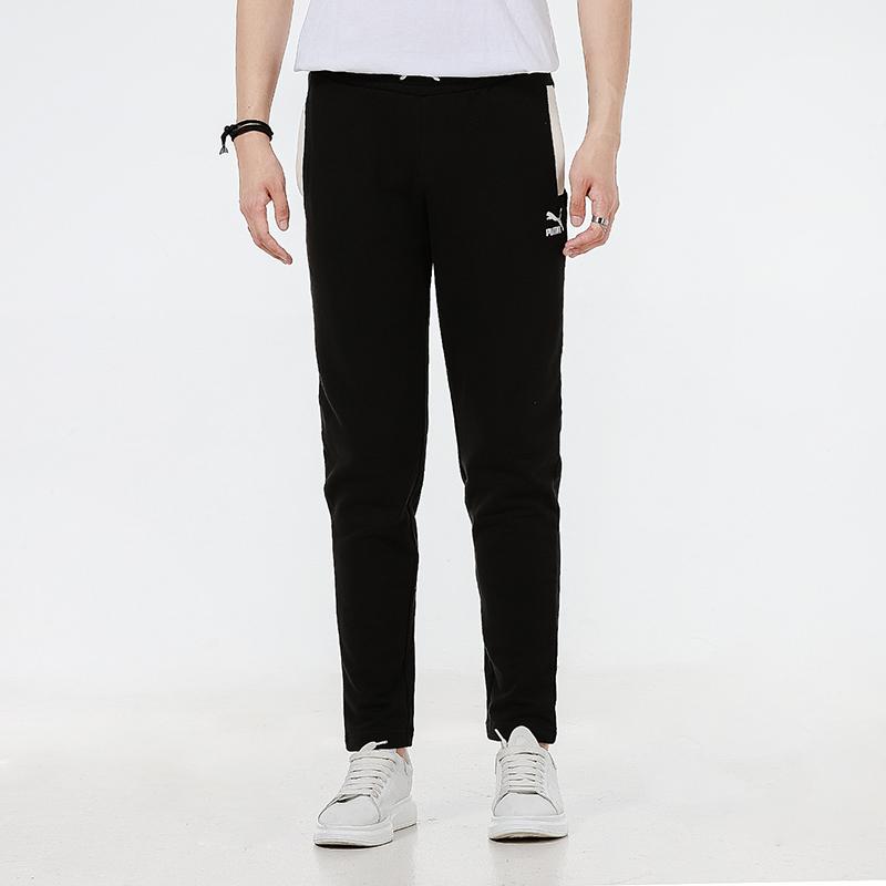 Puma Color Block Pocket Jogger Sweatpants Men Bottoms Black 531715-51