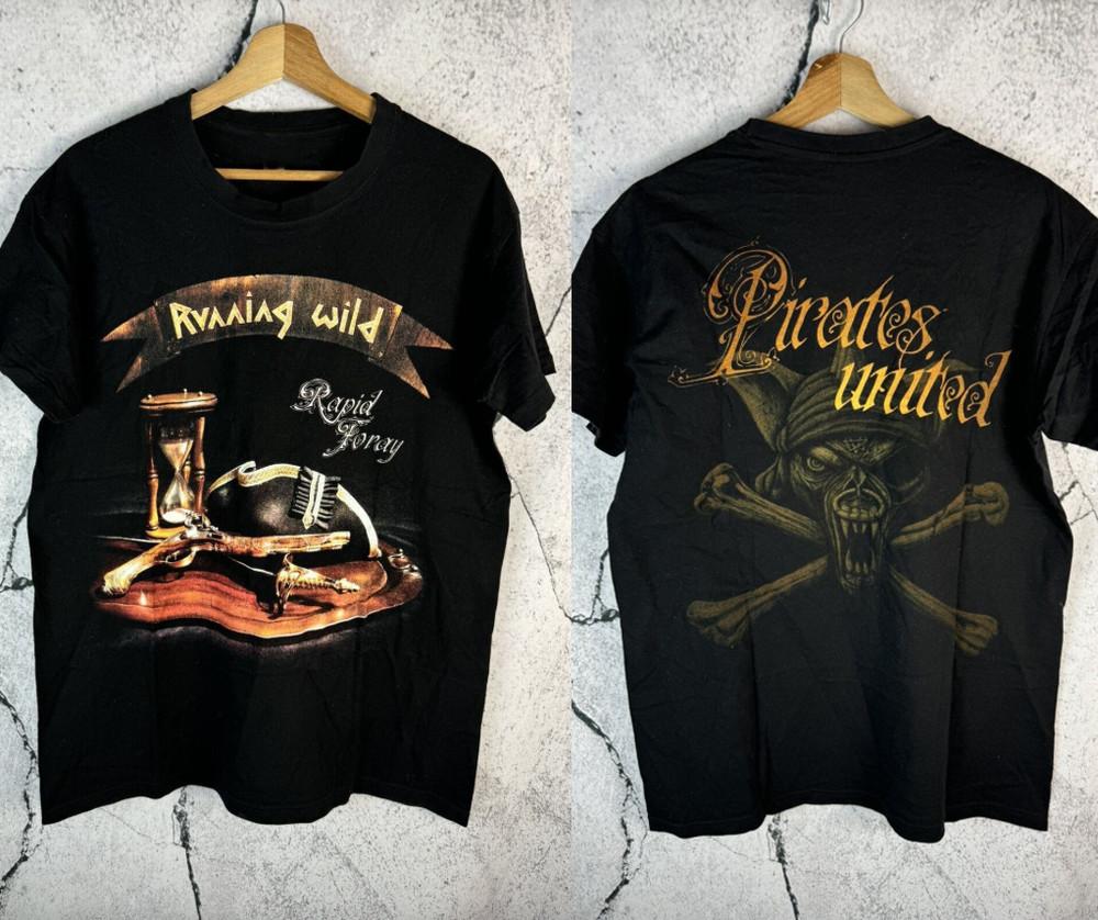 

RUNNING WILD Band T-Shirt Skulls Unisex Two Sided S To 5XL, Gift for Fan Shirt M