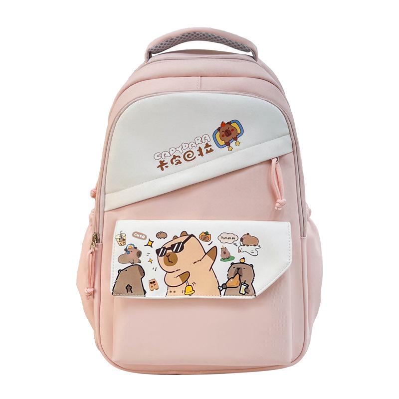 2025 Japanischer Niedlicher Capybara Rucksack: Leicht & Süß für Junior- und Senior-Highschool-Schüler