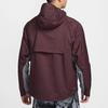 Nike Trail Serisi Storm-Fit Adv Günlük Minimalist Kapüşonlu Sert Kabuk Yürüyüş Su Geçirmez Rüzgar Geçirmez Nefes Alabilir Ceket Erkek Ceket Bordo Siyah FZ1085-652
