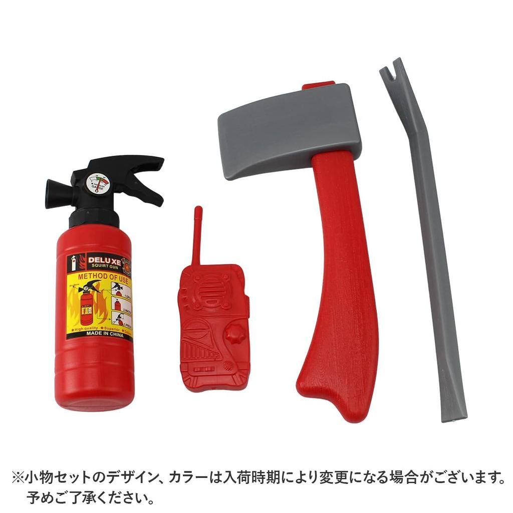 [monoii] Pretend Play Firefighter Cosplay Costume for Kids, Halloween Costume, Small