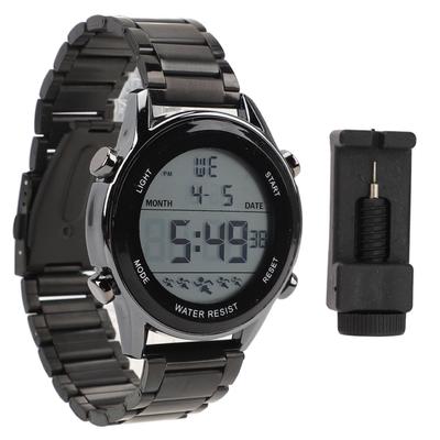 Orologio Digitale da Uomo Multifunzionale Profondità Impermeabile 50m Luce Notturna LED Orologio da Polso da Uomo Nero
