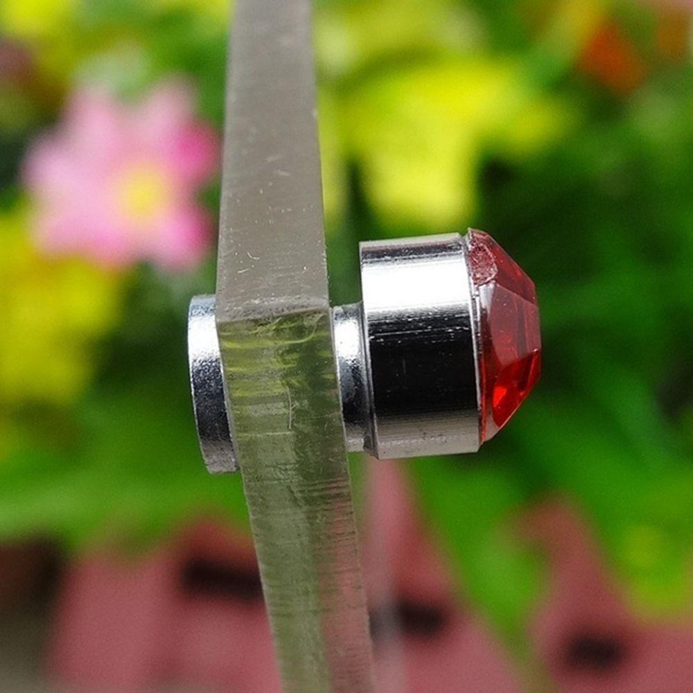 Crystal Round Shape Magnetic Fake Earring Studs No Piercing Gift For Friend Stimulating Acupoints