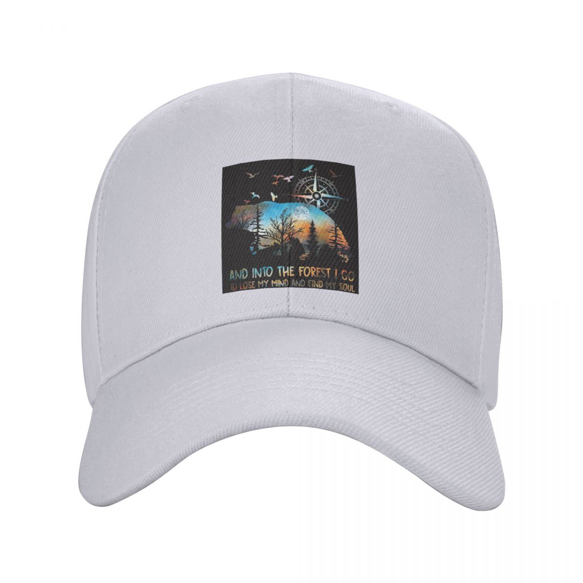 

And Into The Forest I Go To Lose My Mind And Find My Soul Baseball Caps Snapback Unisex Hats Cap Sports Baseball Hat Casquette One Size