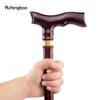 Red Wooden Single Joint Fashion Walking Stick Decorative Cospaly Party Walking Cane Halloween Mace Crutch  Wand Crosier 93cm