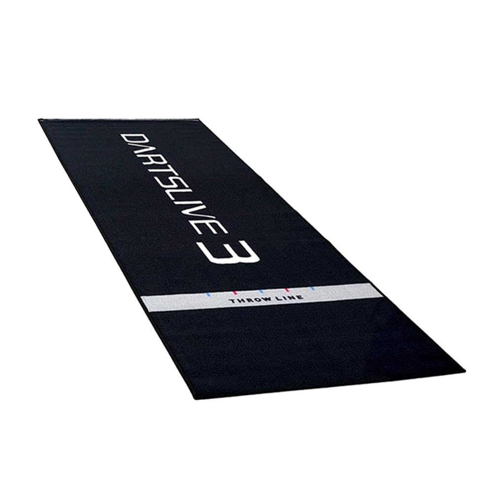 Darts DARTSLIVE DARTSLIVE Pole DARTSLIVE3 Throw Mat with and DARTSLIVE3 Tapestry Set Home, Stand, Fire-Resistant Label,