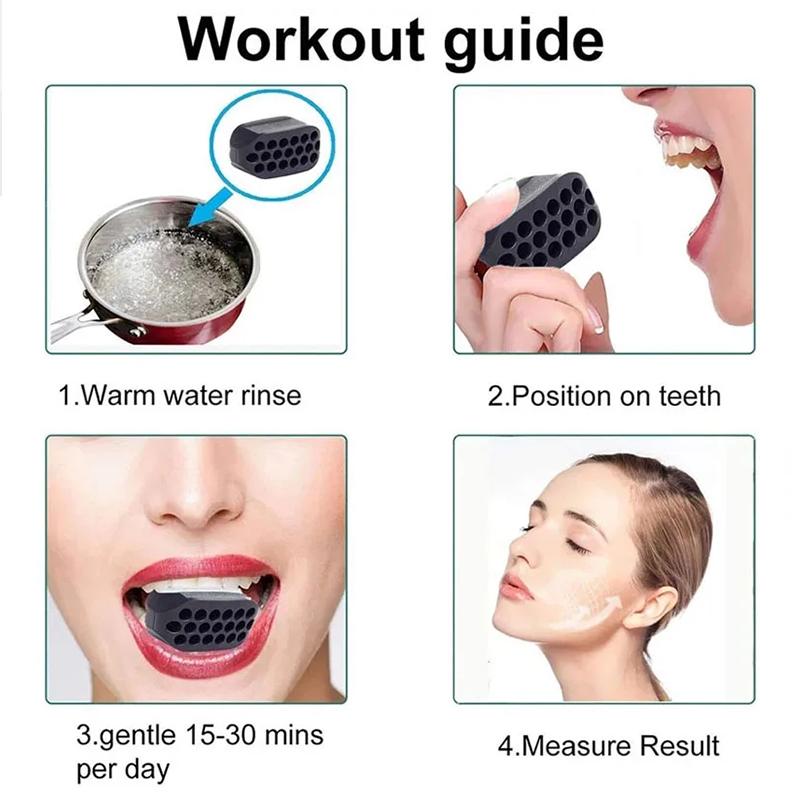 Durable And Safe Dropshipping Facial Jaw Exerciser Gym Fitness Ball Jawline Muscle Training Double Chin Reducer Neck Face Slimming Mouth Jawliner