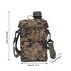 2L Outdoor-Wasserflasche - Camo Survival-Feldflasche mit Tragegurt für Wandern, Camping & Outdoor-Sport, Auslaufsichere tragbare Trinkflasche