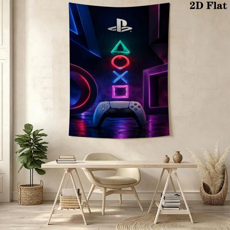 Video Game Controller Tapestry Tapestry Fashion Print Background Cloth Atmospheric Background Cloth Christmas Gift Background Wall Hanging Cloth