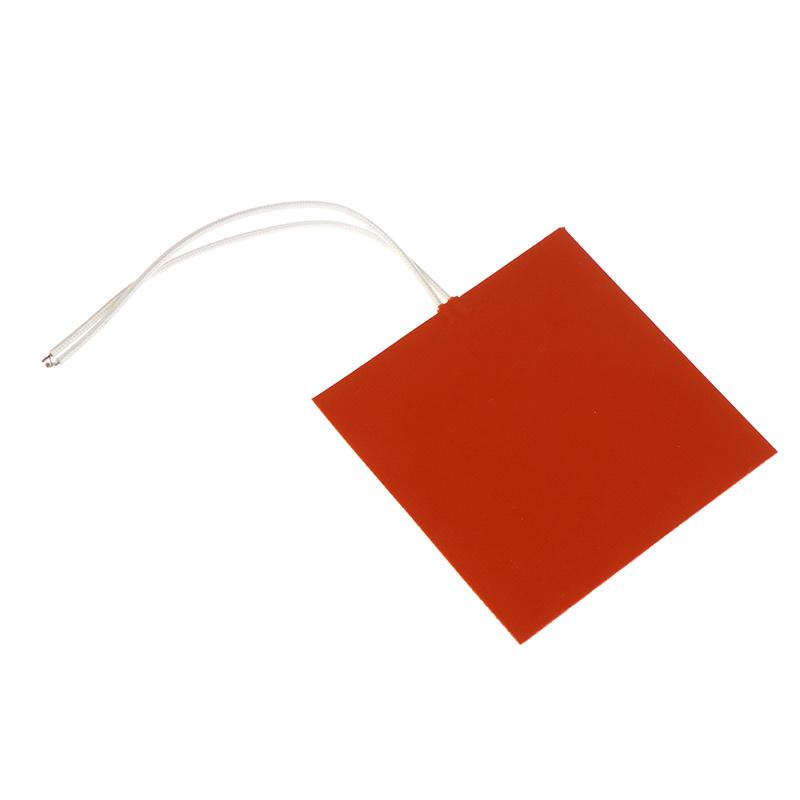 40W 12V Silicone Heating Pad Square Rubber Heat Mat Heated Bed Plate Flexible Waterproof 3D Printer