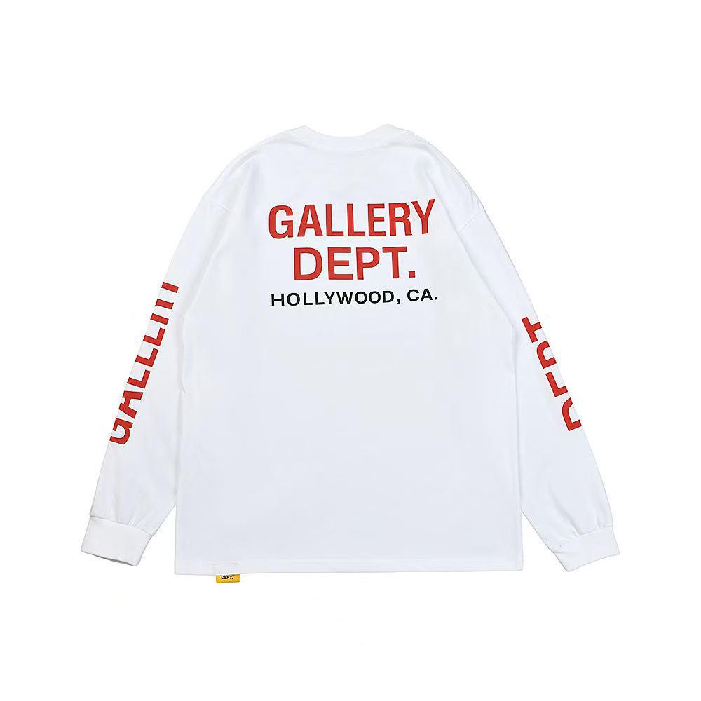 UrbanEdge Gallery Dept Hart Letter Slogan Lange Mouwen T-shirt - Trendy Stijl voor Mannen Extra Large