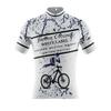Męska koszulka rowerowa z zamkiem i nadrukiem, szybkoschnąca, odprowadzająca wilgoć, oddychająca, z krótkim rękawem, koszulka MTB na rower górski, do sportów rowerowych