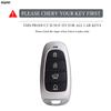 4 Button TPU Car Remote Key Case Cover For Hyundai Santa Fe Tucson 2022 NEXO NX4 Ioniq 5 Atos Prime Solaris 2021 Fob Accessories