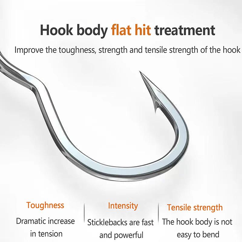 12 Buc/Pachet Cârlig de Pescuit din Oțel Carbon Ridicat cu Ochet Ascuțit cu Barbă Cârlig de Pescuit cu Plonjare Automată Pentru Accesorii de Pescuit la Crap