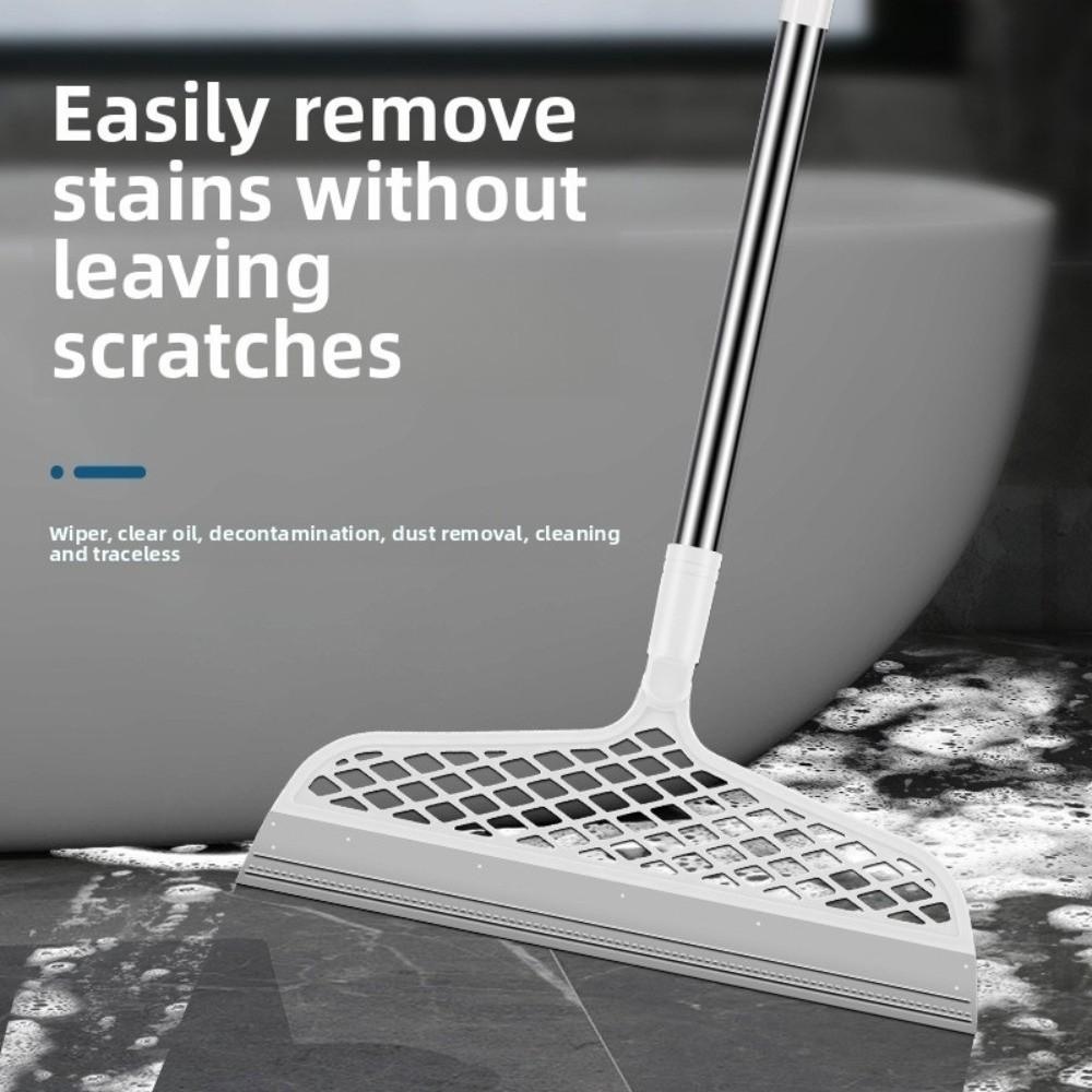 Durable Multifunctional Silicone Broom Rotation Wet Dry Magic Broom Detachable Portable Bathroom Floor Sweeping Scraper Home Use