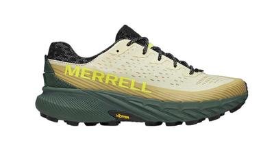 Trail Running Shoes Beige and Green Agility Peak 5
