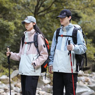 Outdoor Jacket Three-in-one Autumn and Winter Fleece Removable Liner Men's and Women's Windproof and Waterproof Mountaineering Jacket Overalls