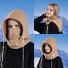 Winter Outdoor Warme Eltern-Kind-Mütze Herren- und Damen-Fahrrad-Ski-Überziehmütze Fleece-Nackenmaske Integrierte Mütze