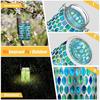 Mosaic Solar Lights Outdoor Hanging Lanterns Waterproof Mosaic Solar Lanterns Outdoor Solar Night Lights Table Lamps