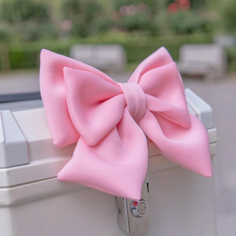 1pc Bow Helmet Decoration Cute Bow Ornament for Motorcycle Electric Bike Ski Helmet Riding Accessories for Women