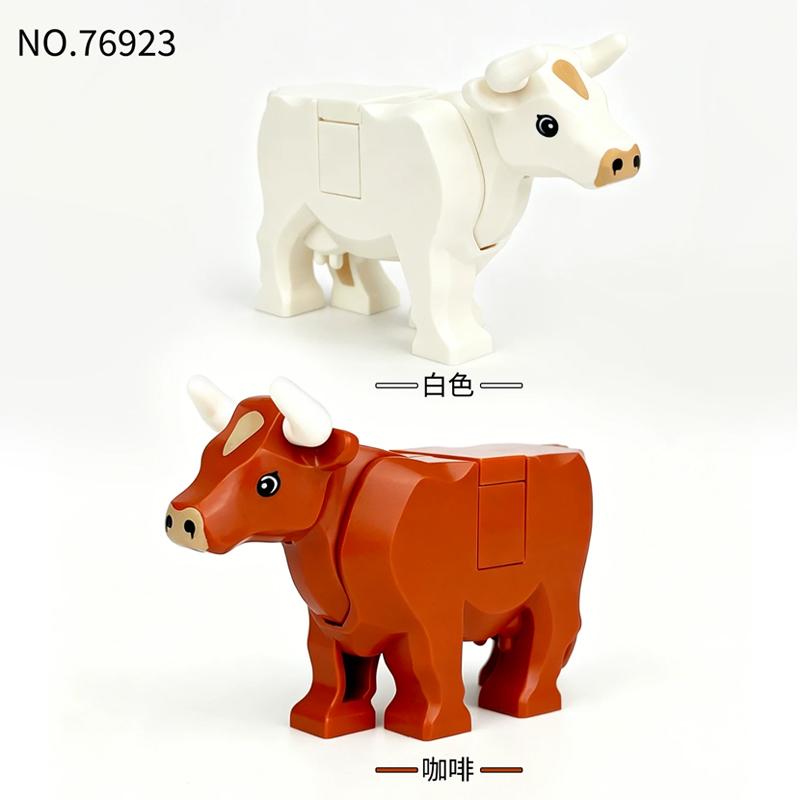 MOC Wild Animals Building Blocks Set Monkey Cow Bear Orangutan Leopard Snake Camel Mini DIY Model Compatible Bricks Kids Toy T19