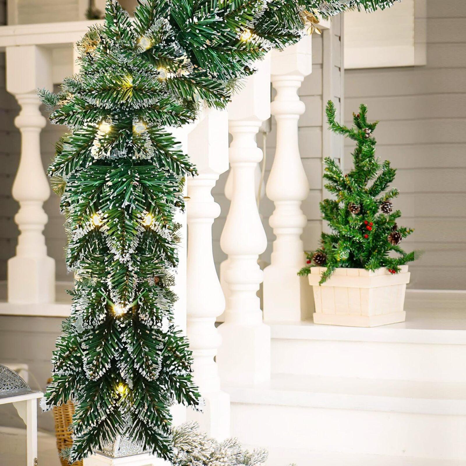 

Искусственное украшение в виде пяти вилок Rattail, 47,24 дюйма/шт. Реалистичная гирлянда для праздника, Рождества, полная, искусственные ветки One Size