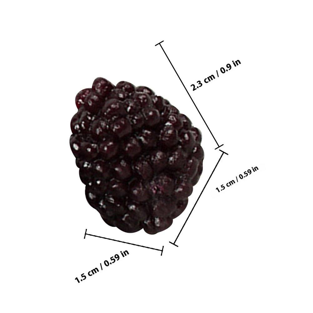 

15Pcs Simulation Raspberry Realistic Artificial Fruit Decoration Props Photo Display Home Shop Supermarket Kindergarten Wedding other чёрный
