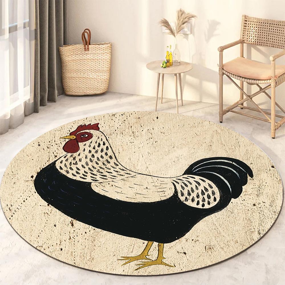 

Круглий Килим для вітальні Потовщення Спальня Кабінет Нековзкі килимки Офісні круглі стільці Килимки Можна прати в машині diameter 200cm