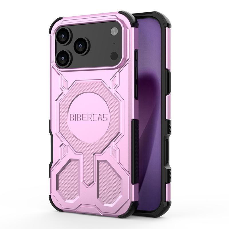 

iPhone 17 Pro Max Matte Magnetic Anti-Fall Case J-16 for Apple 16 Plus iPhone 14 Pro Max Фіолетовий