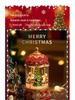 Christmas Carousel Musical Snow Globe: Old Man & Girl Birthday Gift for Children