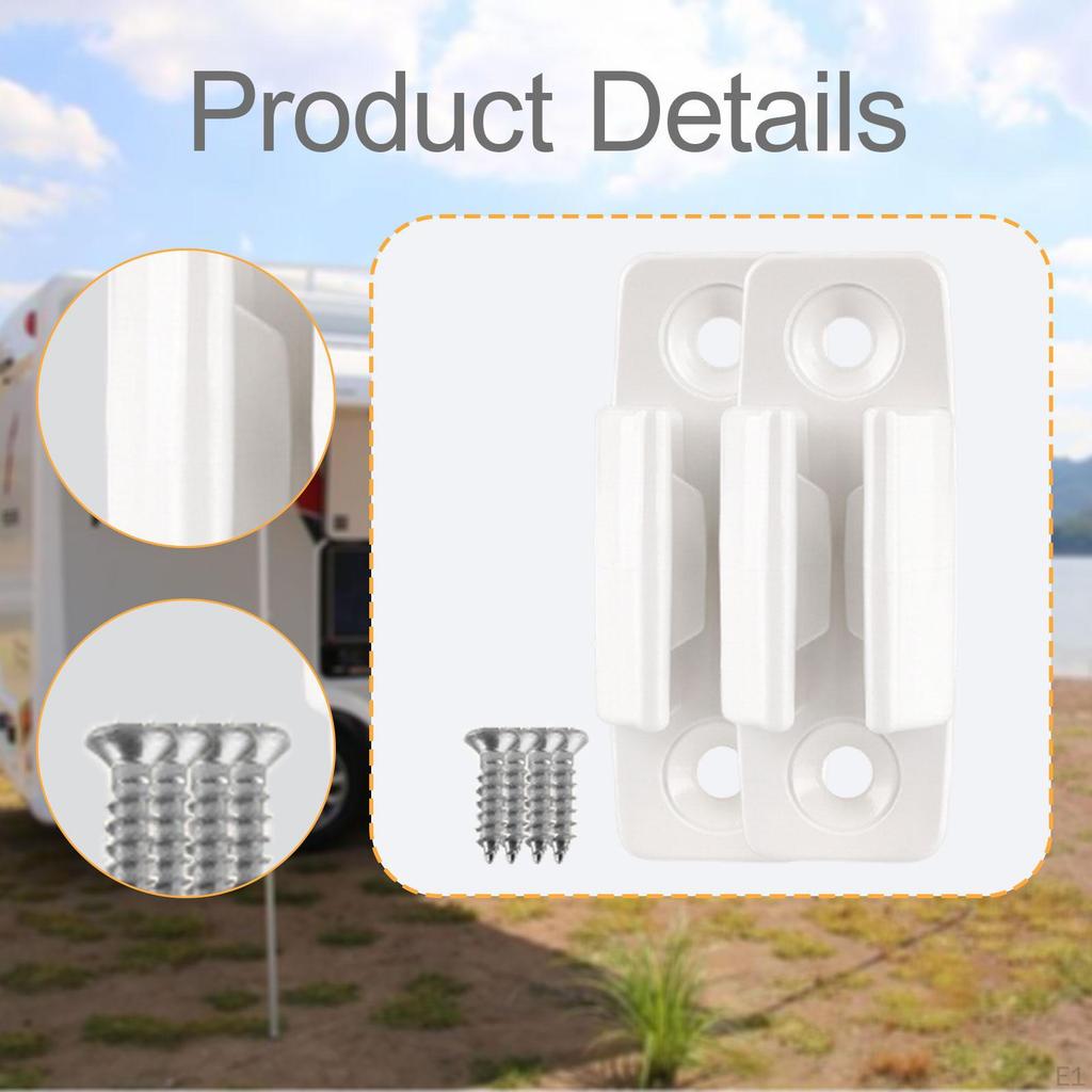 2 Pieces RV Awning Crank Handle Brackets Accessories Direct Replaces Space Saving Easy To Install