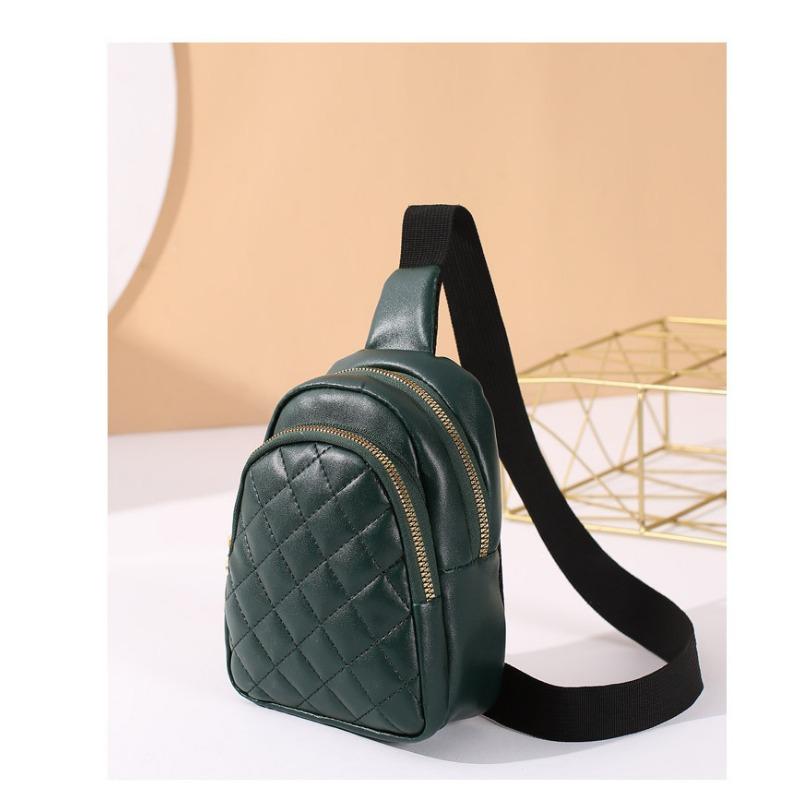 

Новый весенний рюкзак ромбовидной формы с вышивкой, простой трендовый дизайн на молнии, нишевый, женский темно-зеленого