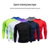 Men's Long Sleeve Compression Sports T-Shirt: Breathable, Quick-Dry, High Elasticity for Training, Running, and Fitness