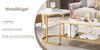 Ins style light luxury parent-child coffee table, living room storage edge table set,golden
