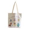 Canvas Tote Bag for Women 2020 Large Capacity Eco Shopper  Shoulder Shopping Bags Cotton Cloth White